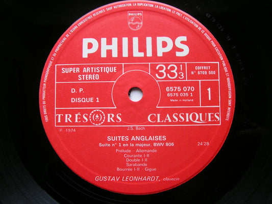 BACH: ENGLISH SUITES / FRENCH SUITES   GUSTAV LEONHARDT   5 LP      6709 500