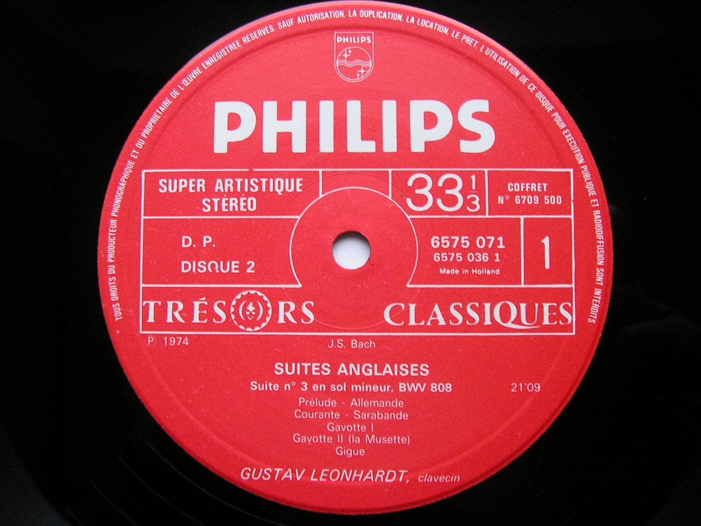 BACH: ENGLISH SUITES / FRENCH SUITES GUSTAV LEONHARDT 5 LP 6709 500