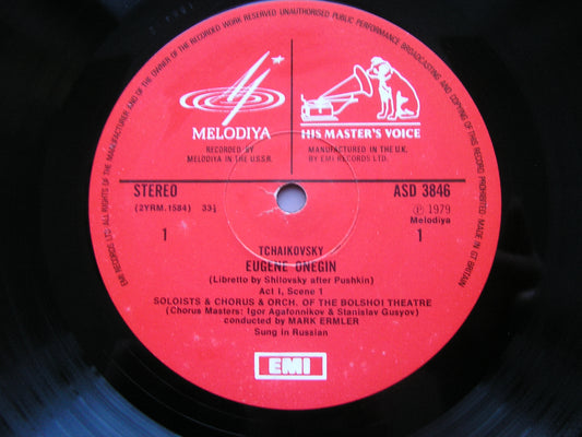TCHAIKOVSKY: EUGENE ONEGIN MAZUROK / MILASHKINA / ATLANTOV / NESTERENKO / BOLSHOI / ERMLER SLS 5191