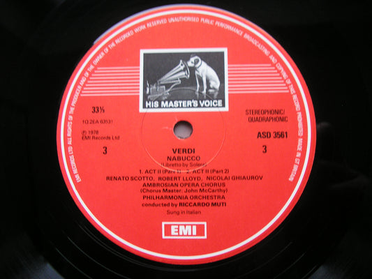 VERDI: NABUCCO MANUGUERRA / SCOTTO / GHIAUROV / LUCHETTI / PHILHARMONIA / MUTI SLS 5132