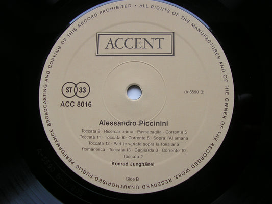 PICCININI & KAPSBERGER: LUTE MUSIC 1604 - 1639    KONRAD JUNGHANEL     ACC 8016