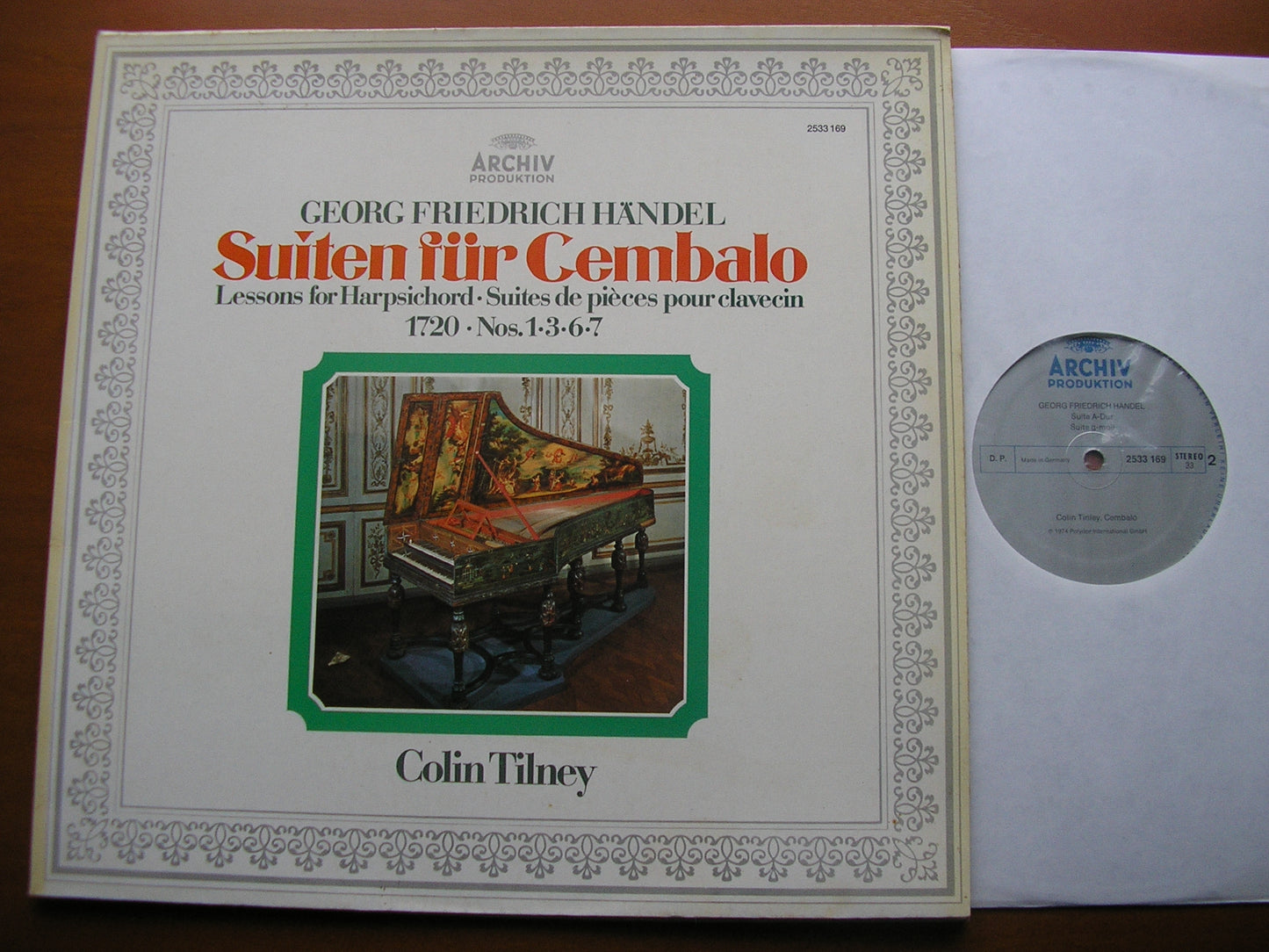 HANDEL: LESSONS FOR HARPSICHORD 1720   Suites Nos. 1 / 3 / 6 / 7     COLIN TILNEY     2533 169