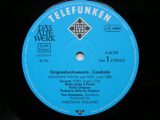PICCHI: MUSIC FOR HARPSICHORD      TON KOOPMAN     6.42212