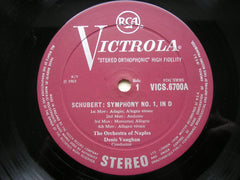 SCHUBERT: SYMPHONIES Nos. 1 & 2     VAUGHAN / ORCHESTRA OF NAPLES     VICS 6700A