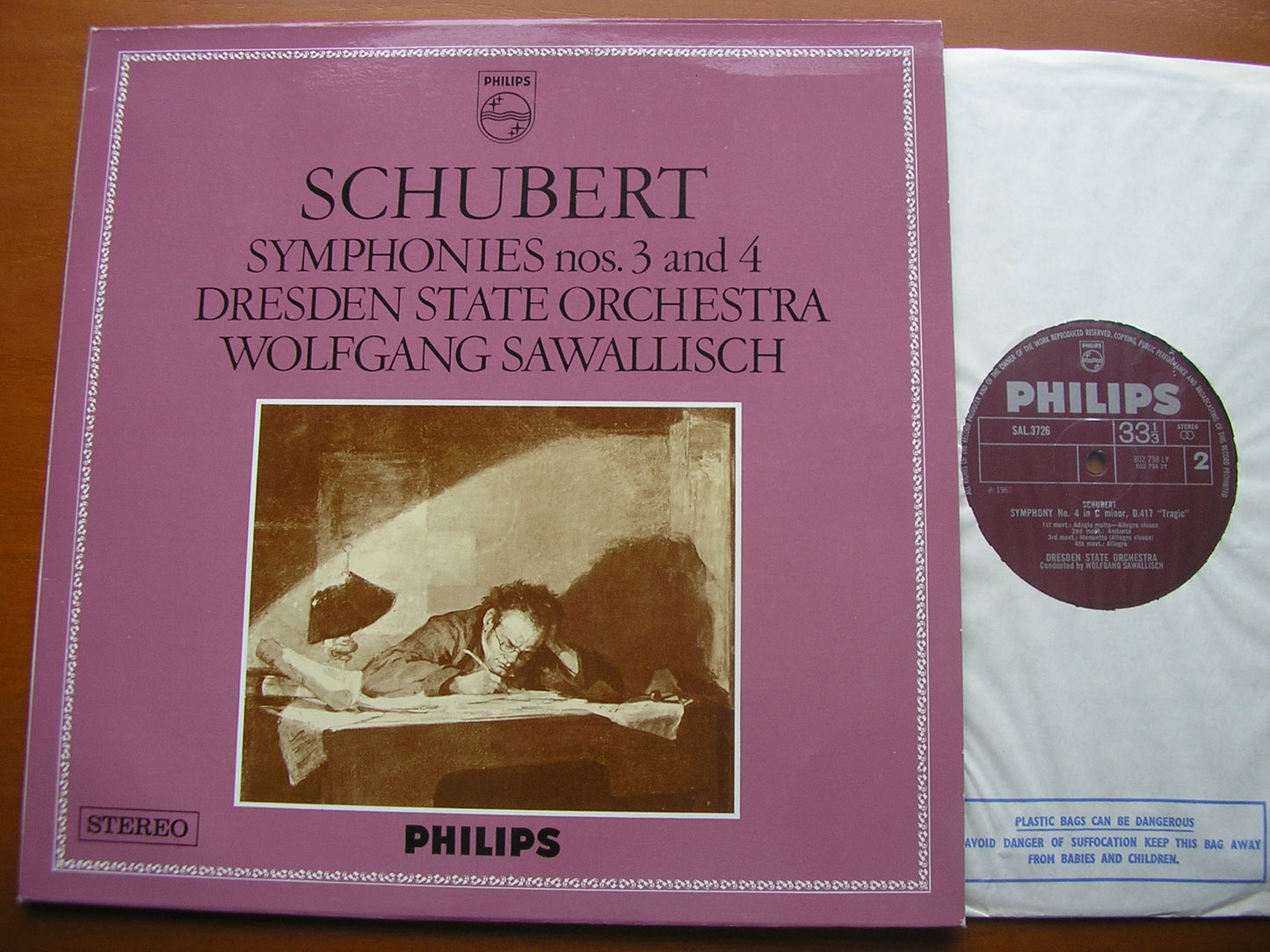 SCHUBERT: SYMPHONIES Nos. 3 & 4     SAWALLISCH / DRESDEN STATE ORCHESTRA    SAL 3726