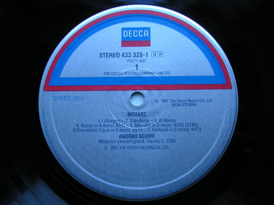 MOZART: PIANO SONATAS K545 & K570 / FANTASIE K475 / RONDOS K485 & K511      SCHIFF    433 328