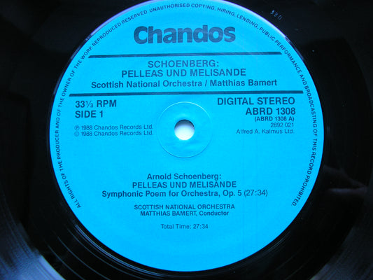 SCHOENBERG: PELLEAS & MELISANDE / WEBERN: PASSACAGLIA BAMERT / SCOTTISH NATIONAL ORCHESTRA ABRD 1308