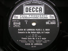ALICIA DE LARROCHA PLAYS BACH: ITALIAN CONCERTO / FANTASIA / FRENCH SUITE No. 6 / ENGLISH SUITE No. 2        SXL 6545