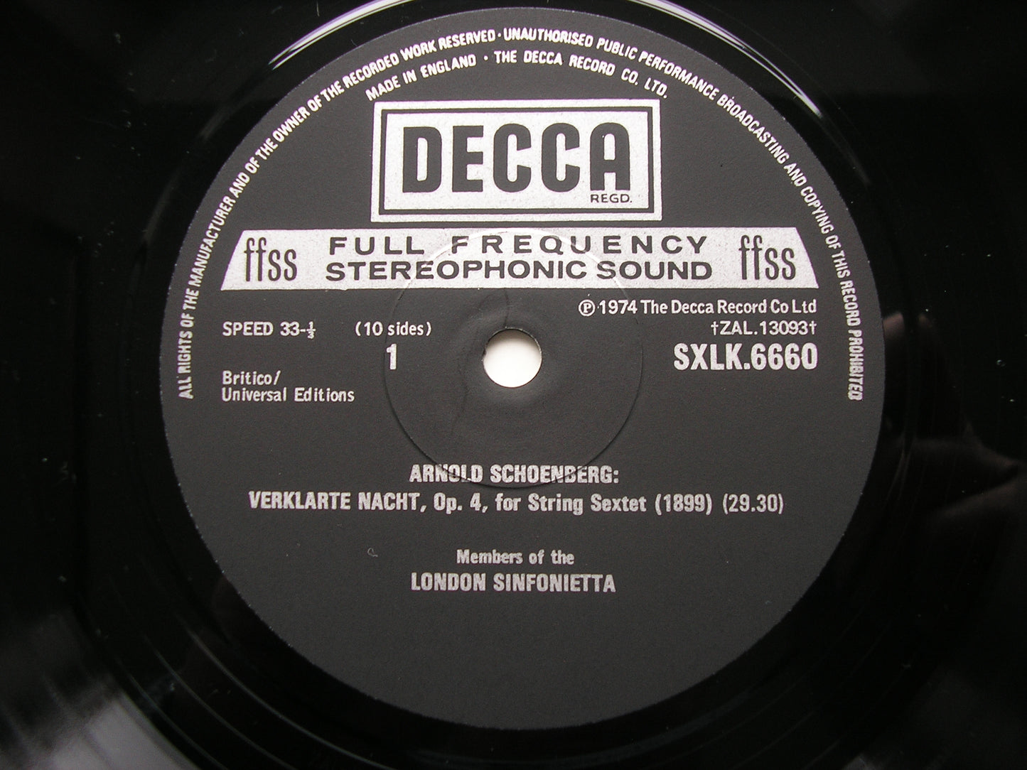 SCHOENBERG: COMPLETE WORKS FOR CHAMBER ENSEMBLE     ATHERTON / LONDON SINFONIETTA      SXLK 6660 - 4