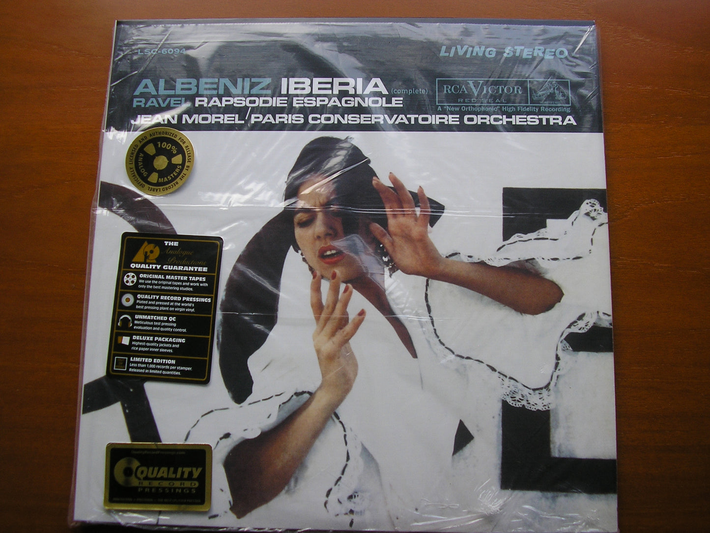 ALBENIZ: IBERIA / RAVEL: RAPSODIE ESPAGNOLE     MOREL / PARIS CONSERVATOIRE ORCHESTRA    ANALOGUE PRODUCTIONS /  LSC 6094