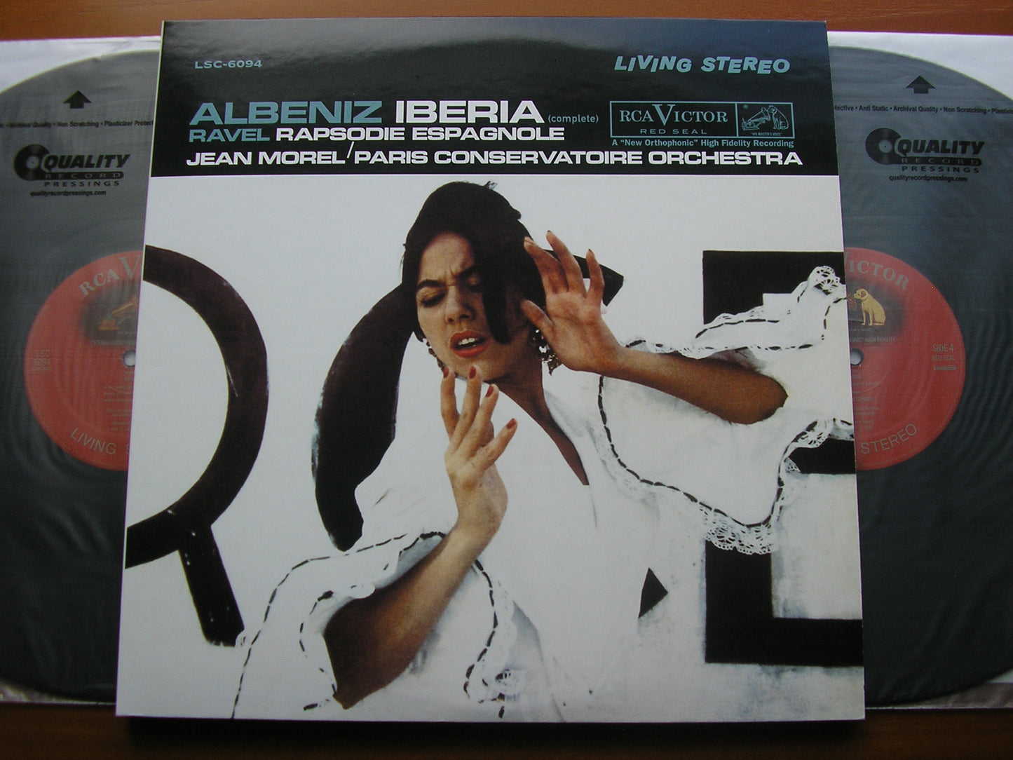 ALBENIZ: IBERIA / RAVEL: RAPSODIE ESPAGNOLE     MOREL / PARIS CONSERVATOIRE ORCHESTRA    ANALOGUE PRODUCTIONS /  LSC 6094