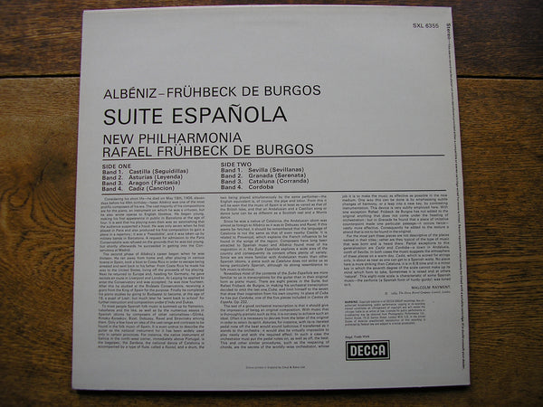 ALBENIZ: SUITE ESPANOLA DE BURGOS / NPO SXL 6355