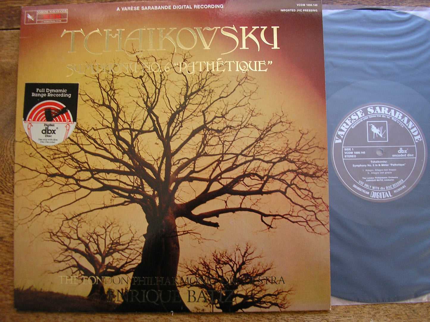 TCHAIKOVSKY: SYMPHONY No. 6 ENRIQUE BATIZ / LONDON PHILHARMONIC ORCHESTRA VCDM 10000.140