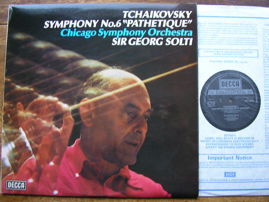TCHAIKOVSKY: SYMPHONY No. 6   SOLTI / CHICAGO SYMPHONY   SXL 6814