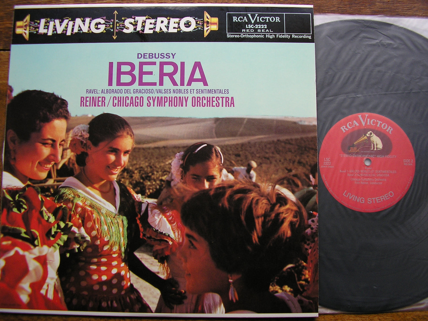 DEBUSSY: IBERIA / RAVEL: ALBORADO DEL GRACIOSO / VALSES NOBLES ET SENTIMENTALES    REINER / CHICAGO SYMPHONY    LSC 2222