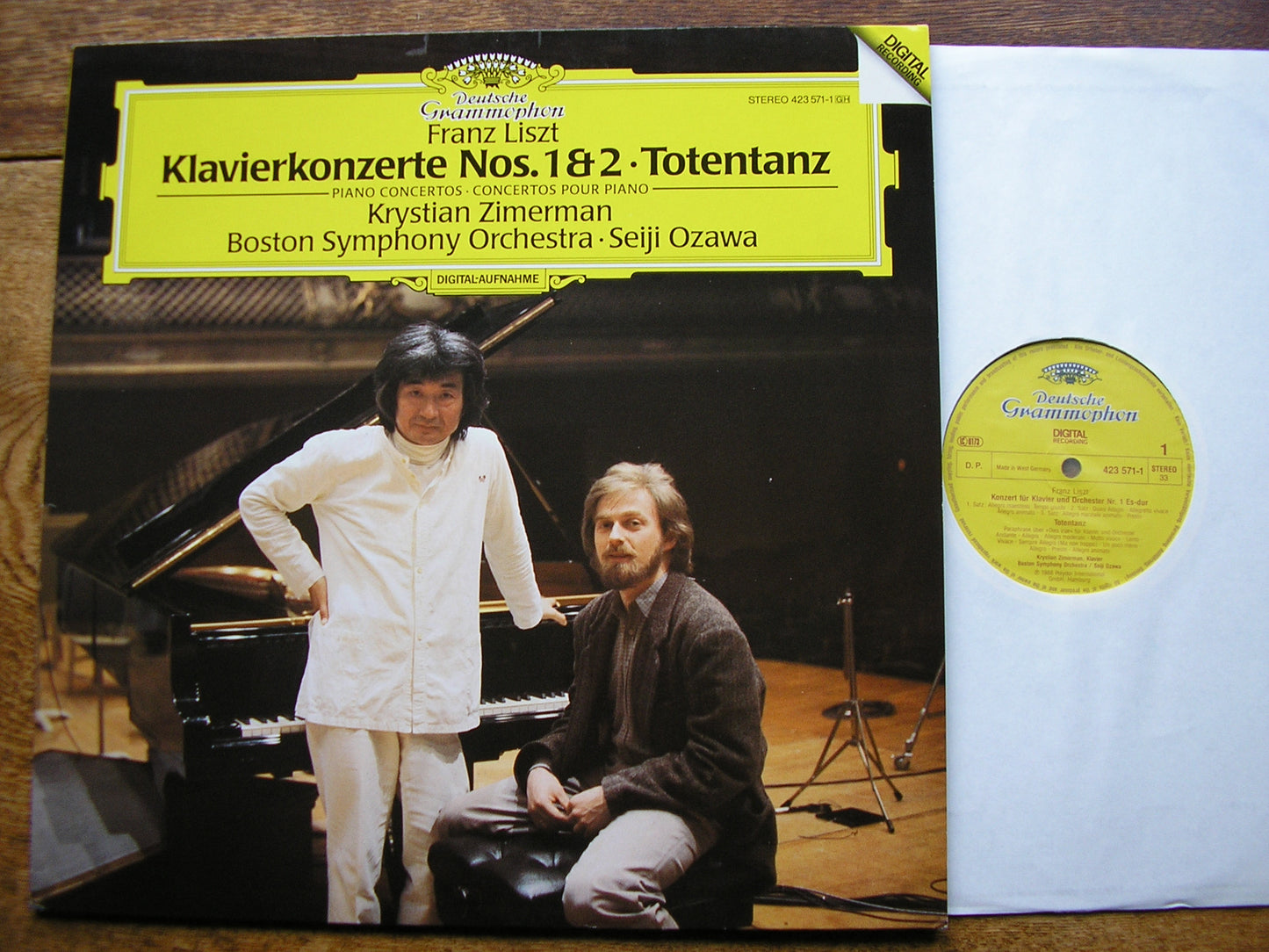 LISZT: THE TWO PIANO CONCERTOS / TOTENTANZ ZIMERMAN / BOSTON SYMPHONY / OZAWA 423 571