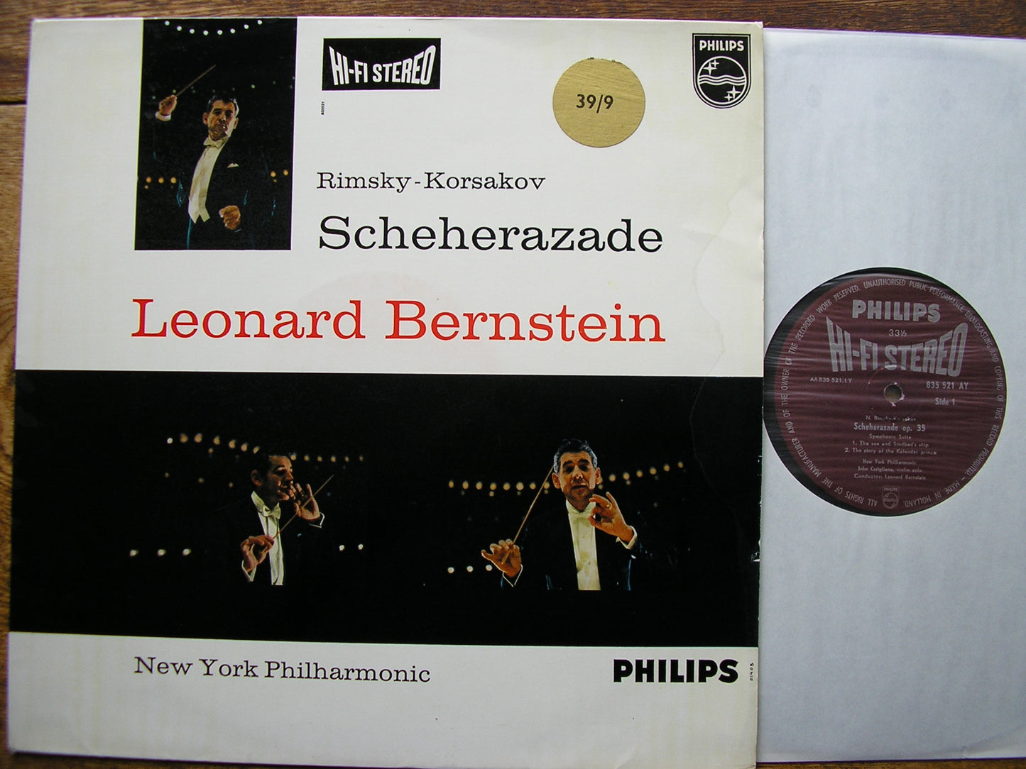 RIMSKY - KORSAKOV: SCHEHERAZADE  LEONARD BERNSTEIN / NEW YORK PHILHARMONIC  SABL 140