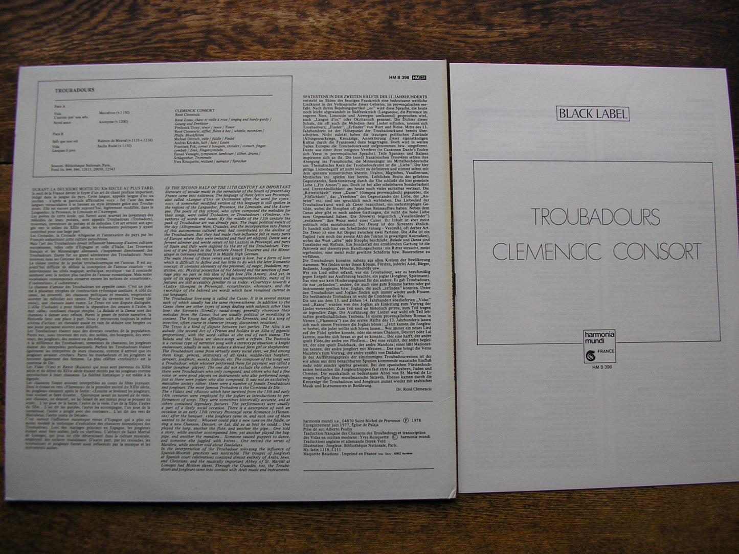 TROUBADORS Volume 3 RENE CLEMENCIC / CLEMENCIC CONSORT HMB 398