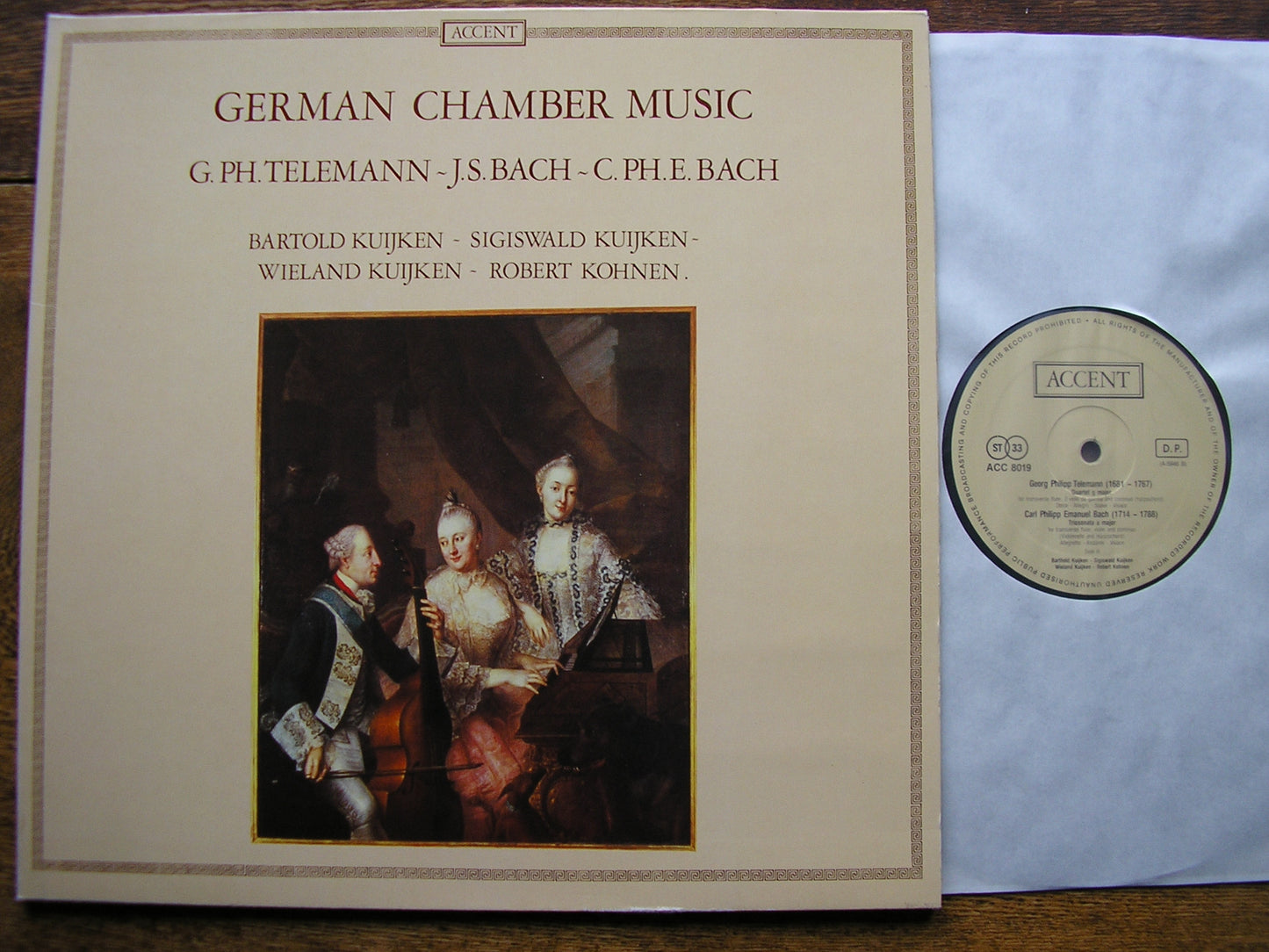 TELEMANN / BACH / CPE BACH: CHAMBER MUSIC  KUIJKENS / KOHNEN   ACC 8019