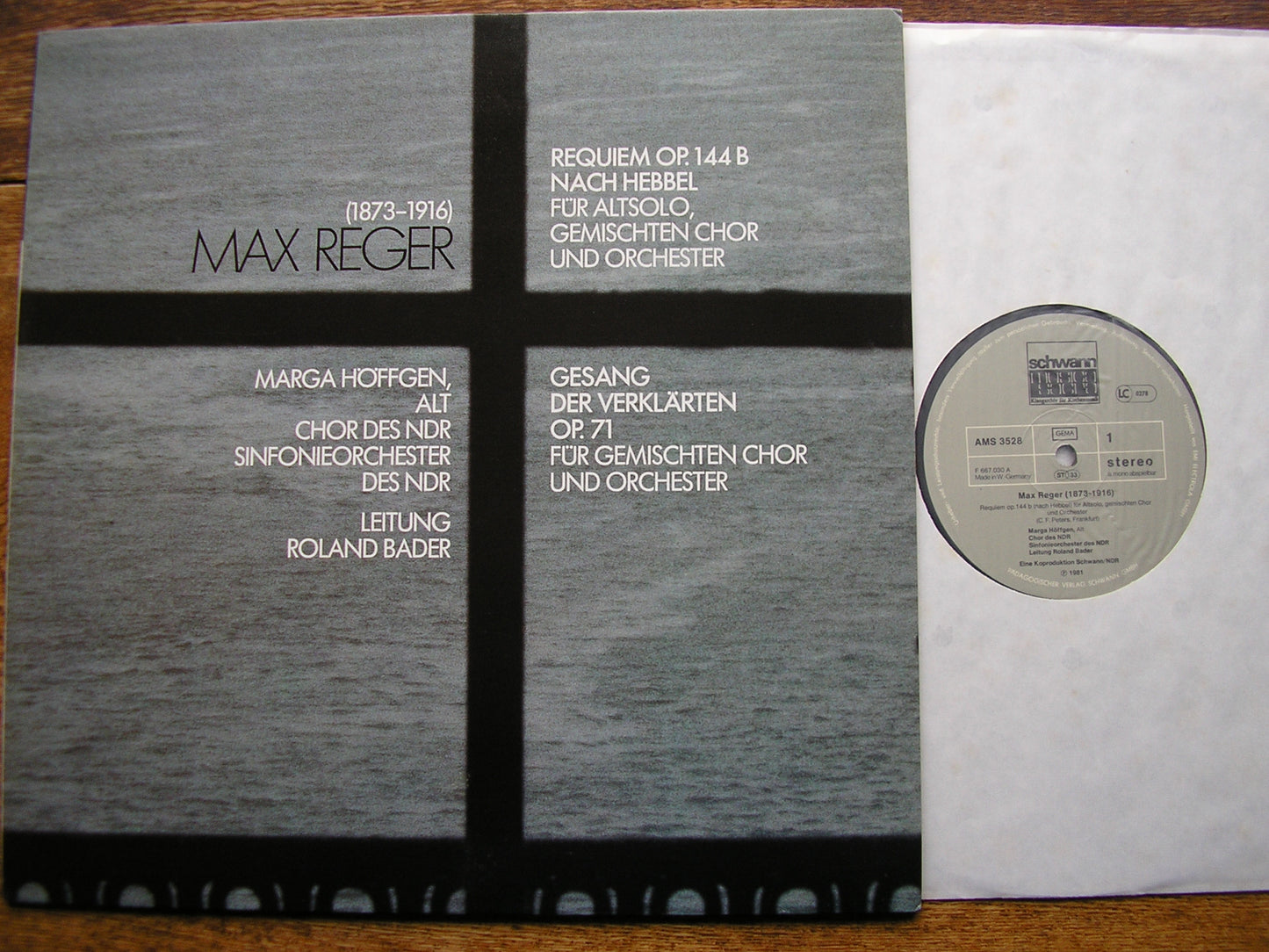 REGER: REQUIEM / SONG OF THE TRANSFIGURED HOFFGEN / ONGR / BADER AMS 3528