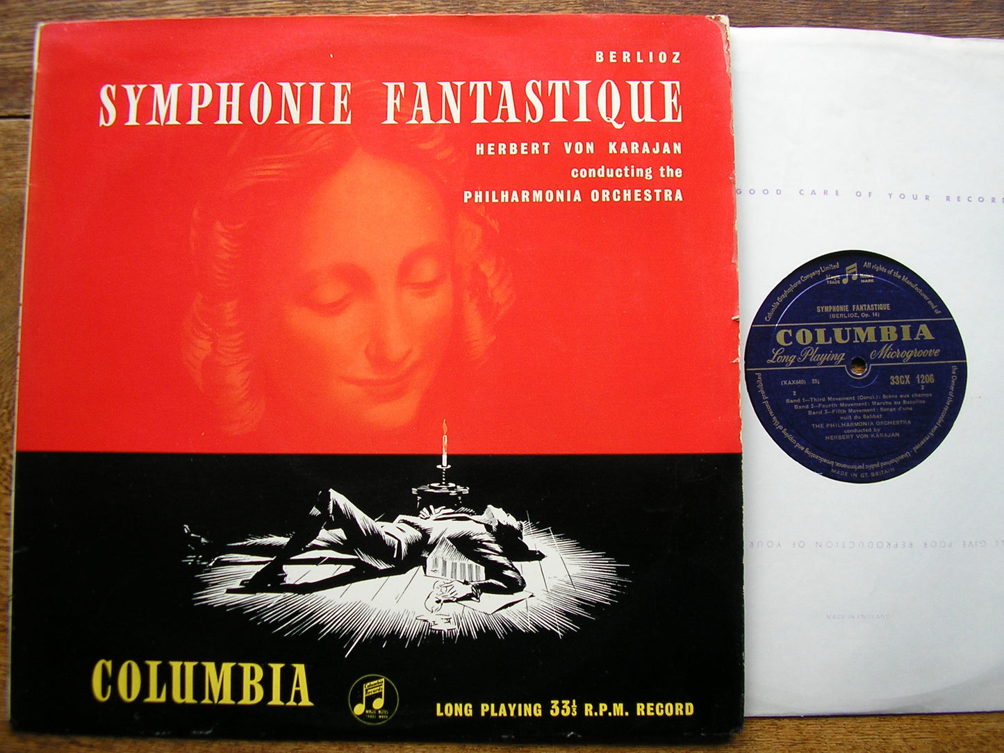 BERLIOZ: SYMPHONIE FANTASTIQUE  KARAJAN / PHILHARMONIA  33CX 1206