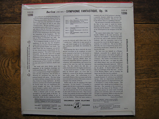 BERLIOZ: SYMPHONIE FANTASTIQUE  KARAJAN / PHILHARMONIA  33CX 1206