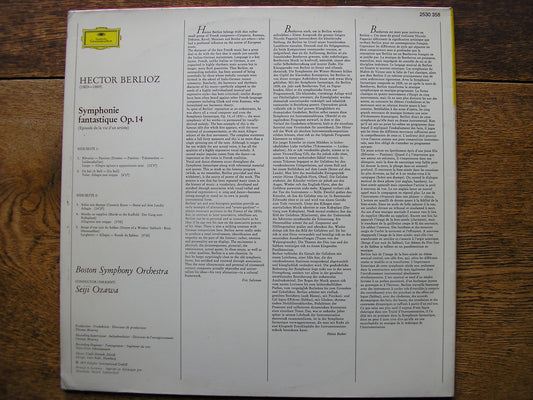 BERLIOZ: SYMPHONIE FANTASTIQUE  SEIJI OZAWA / BOSTON SYMPHONY  2530 358