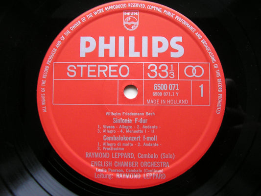 THE BACH FAMILY: ORCHESTRAL WORKS BY W F BACH / J L BACH / J C BACH LEPPARD / ENGLISH CHAMBER ORCHESTRA 6500 071