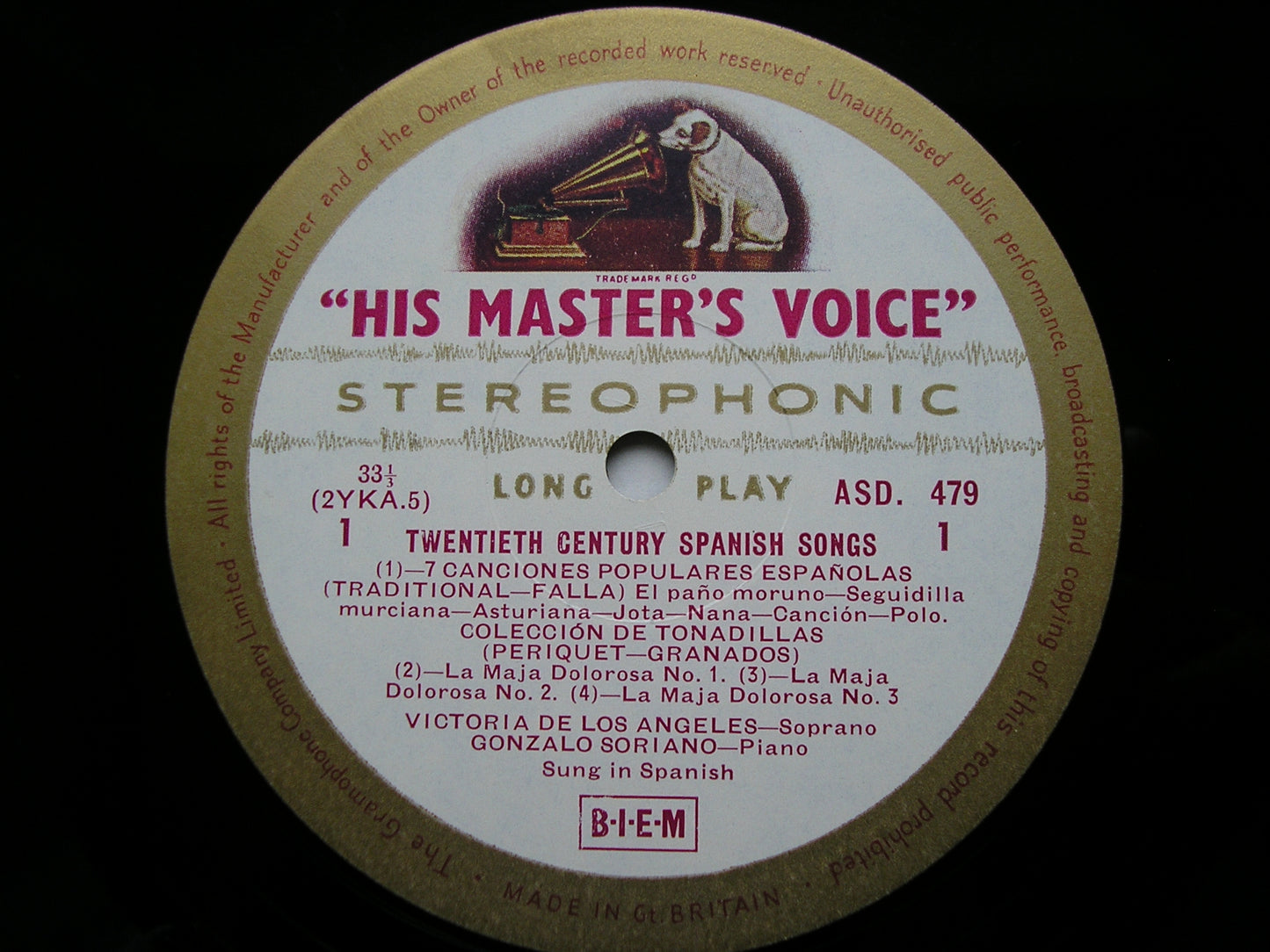 20th CENTURY SPANISH SONGS DE LOS ANGELES / SORIANO ASD 479