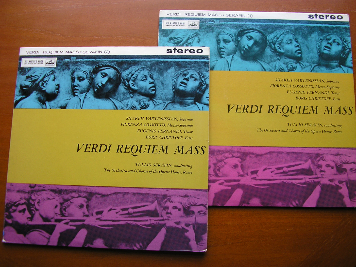 VERDI: REQUIEM VARTENISSIAN / CHRISTOFF / FERNANDI / COSSOTTO / ROME OPERA / SERAFIN ASD 353-4