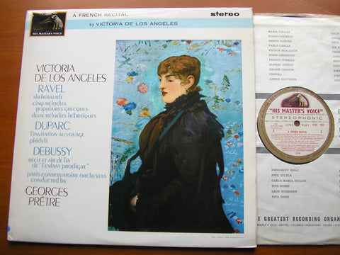 FRENCH SONGS: RAVEL / DUPARC / DEBUSSY   DE LOS ANGELES / PARIS CONSERVATOIRE / PRETRE   ASD 530
