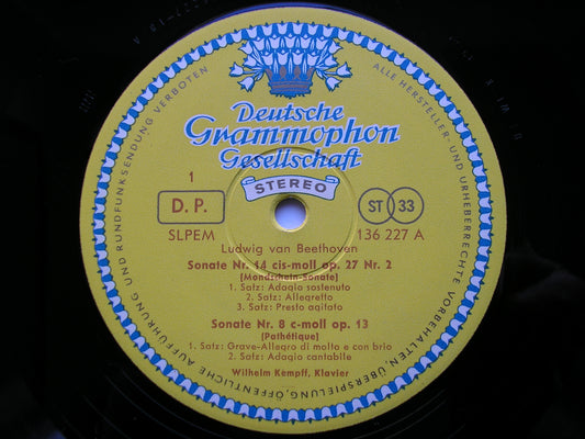 BEETHOVEN: PIANO SONATAS Nos. 8 / 14 / 23      WILHELM KEMPFF     136 227