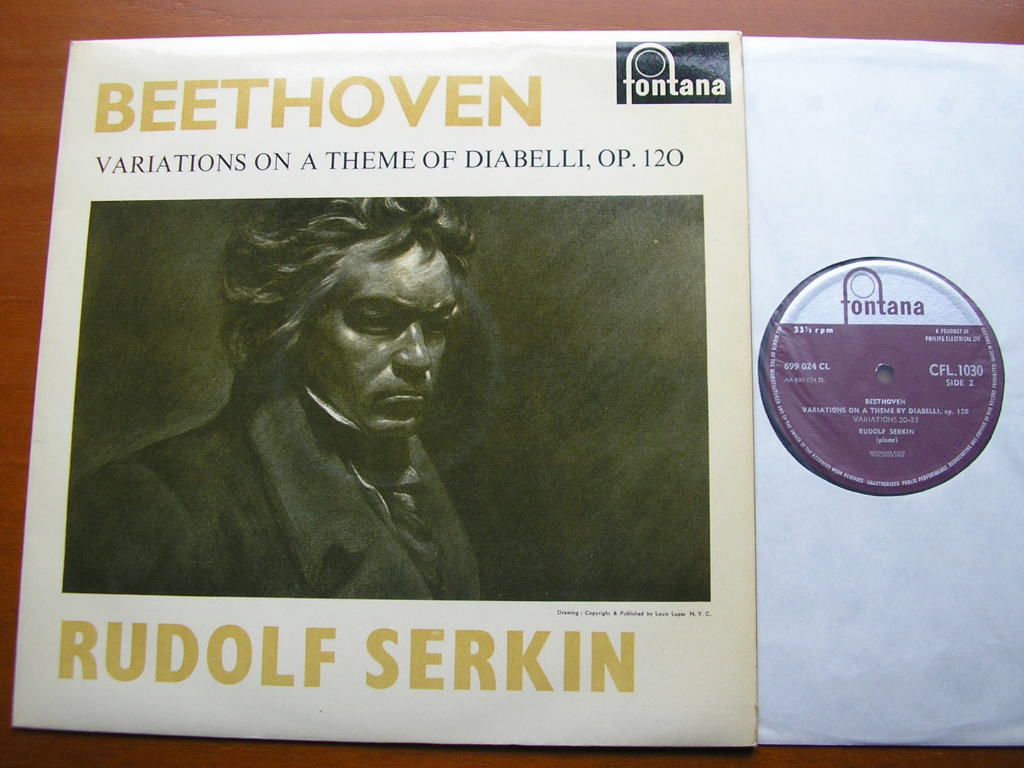 BEETHOVEN: DIABELLI VARIATIONS RUDOLF SERKIN CFL 1030