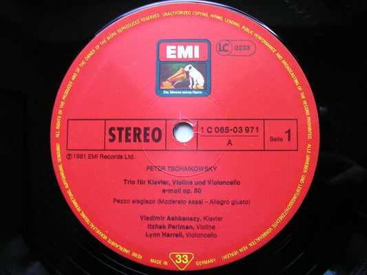 TCHAIKOVSKY: PIANO TRIO  VLADIMIR ASHKENAZY / LYNN HARRELL / ITZHAK PERLMAN     ASD 4036