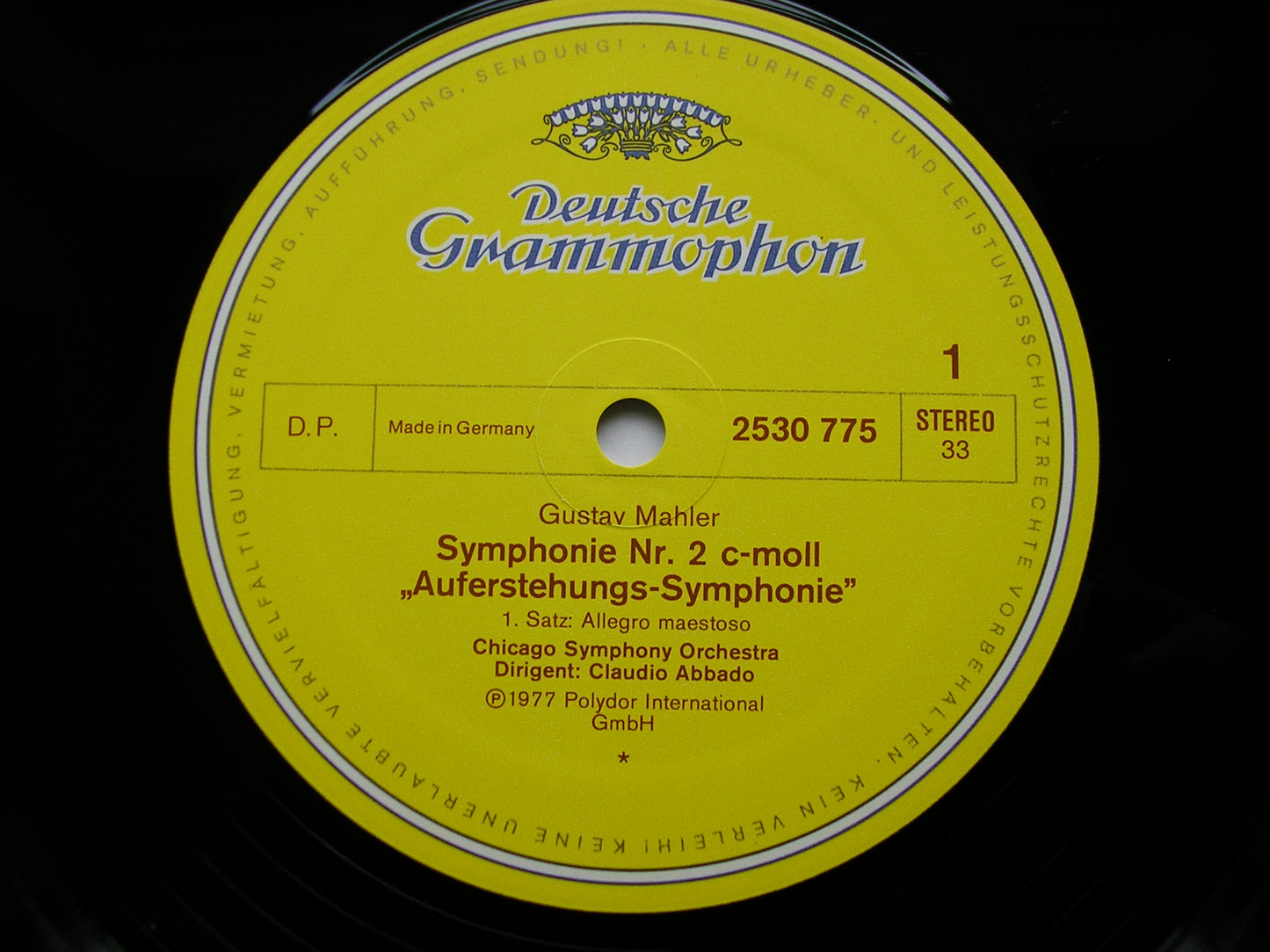 MAHLER: SYMPHONY No. 2 'Resurrection' HORNE / NEBLETT / CHICAGO SYMPHONY / ABBADO 2707 094