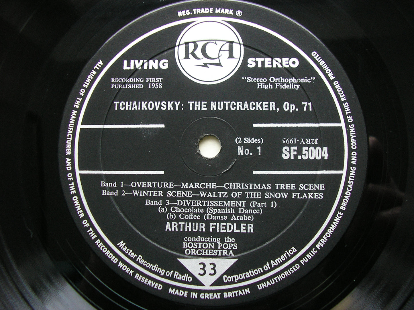 TCHAIKOVSKY: THE NUTCRACKER Excerpts ARTHUR FIEDLER / BOSTON POPS SF 5004