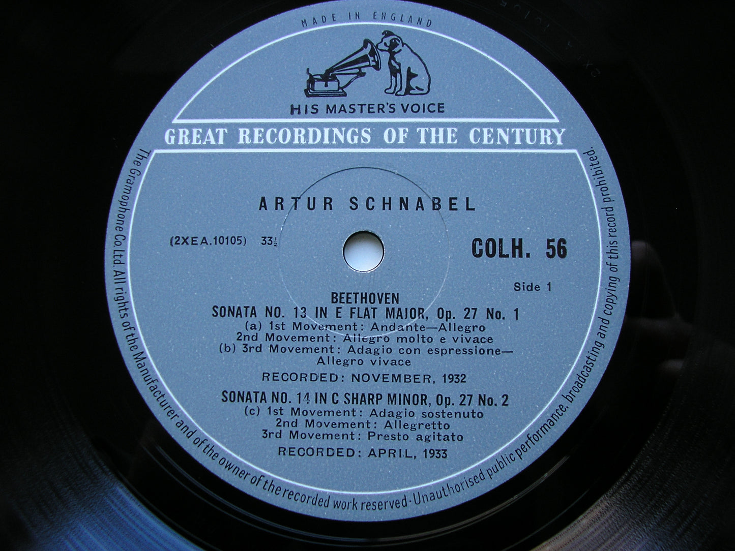 BEETHOVEN: THE COMPLETE PIANO SONATAS ARTUR SCHNABEL 13 LP SET COLH 51 - 63