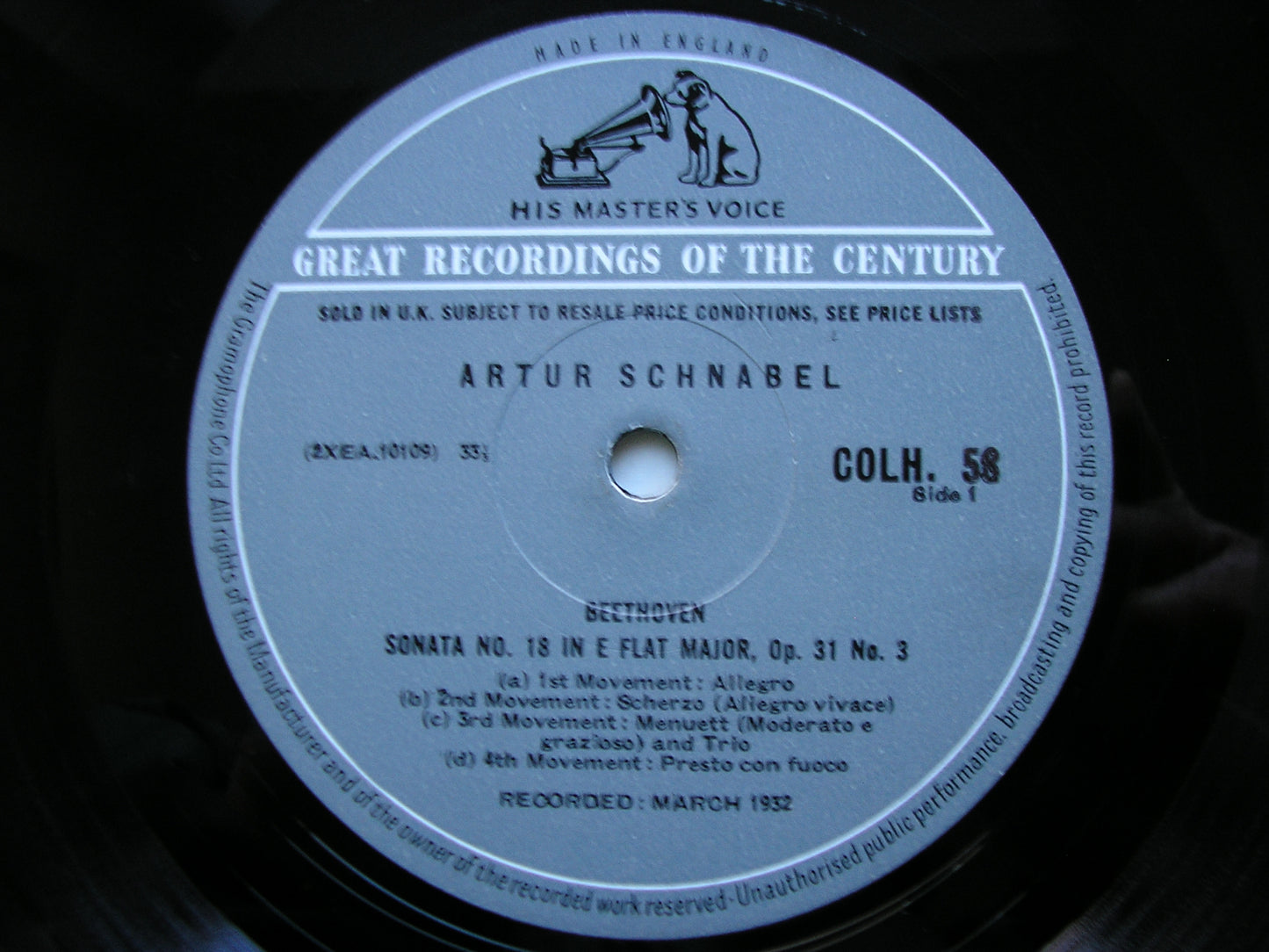 BEETHOVEN: THE COMPLETE PIANO SONATAS ARTUR SCHNABEL 13 LP SET COLH 51 - 63