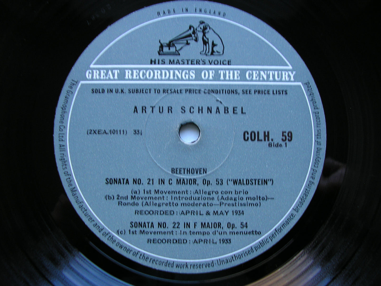 BEETHOVEN: THE COMPLETE PIANO SONATAS ARTUR SCHNABEL 13 LP SET COLH 51 - 63