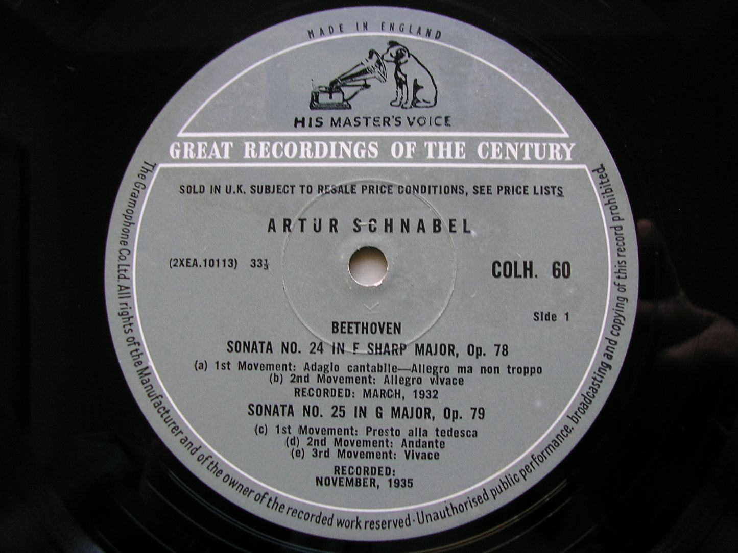 BEETHOVEN: THE COMPLETE PIANO SONATAS ARTUR SCHNABEL 13 LP SET COLH 51 - 63