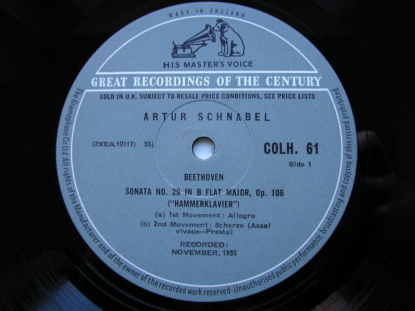 BEETHOVEN: THE COMPLETE PIANO SONATAS ARTUR SCHNABEL 13 LP SET COLH 51 - 63