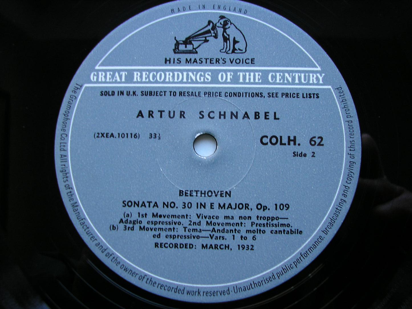BEETHOVEN: THE COMPLETE PIANO SONATAS ARTUR SCHNABEL 13 LP SET COLH 51 - 63