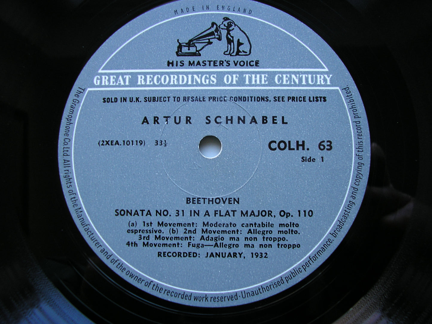 BEETHOVEN: THE COMPLETE PIANO SONATAS ARTUR SCHNABEL 13 LP SET COLH 51 - 63
