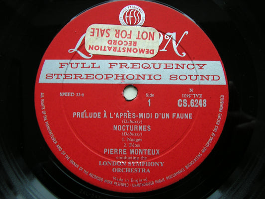 DEBUSSY: NOCTURNES / PRELUDE / RAVEL: PAVANE / RAPSODIE     MONTEUX / LONDON SYMPHONY   CS 6248