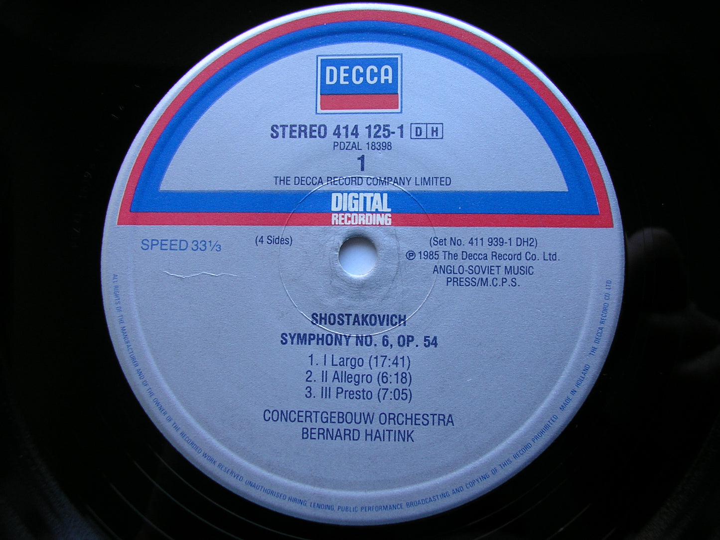 SHOSTAKOVICH: THE COMPLETE SYMPHONIES BERNARD HAITINK / CONCERTGEBOUW / LONDON PHILHARMONIC 15 DECCA LPs