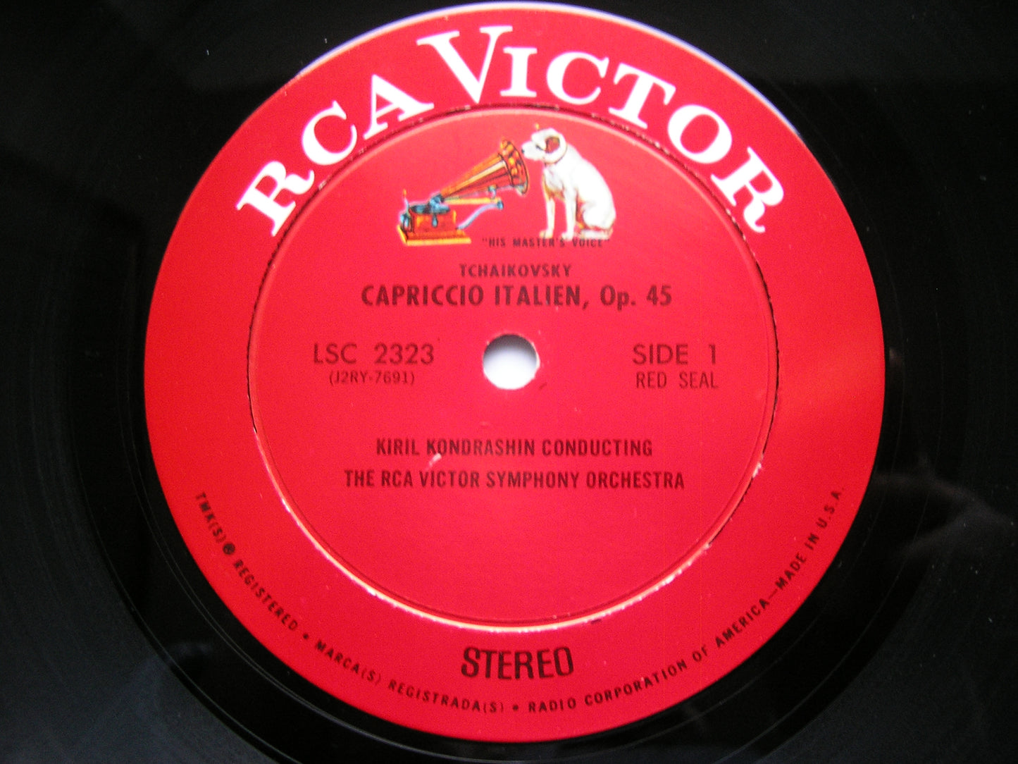TCHAIKOVSKY: CAPRICCIO ITALIEN / RIMSKY-KORSAKOV: CAPRICCIO ESPAGNOL KONDRASHIN / RCAVSO LSC 2323