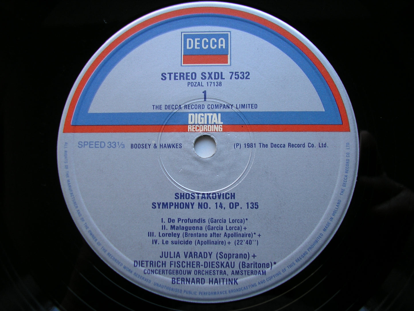 SHOSTAKOVICH: THE COMPLETE SYMPHONIES BERNARD HAITINK / CONCERTGEBOUW / LONDON PHILHARMONIC 15 DECCA LPs