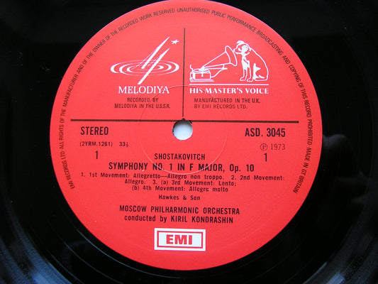 SHOSTAKOVICH: THE COMPLETE SYMPHONIES   KONDRASHIN / SVETLANOV  EMI / MELODIYA  15 LP