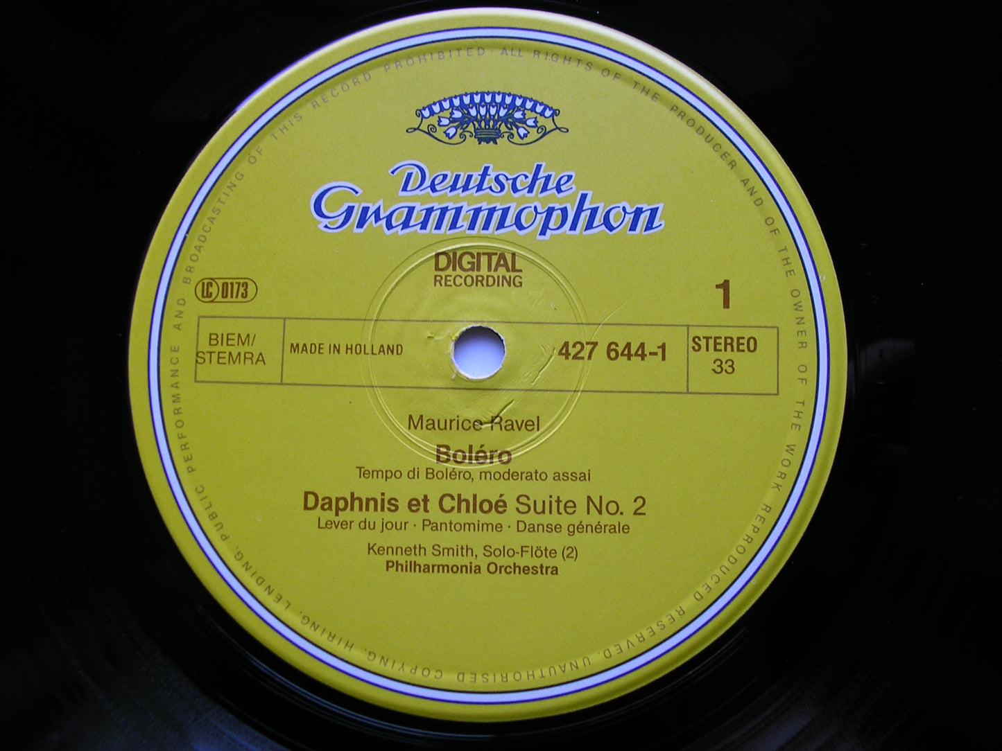RAVEL: BOLERO / DAPHNIS & CHLOE Suite No. 2 / DEBUSSY: LA MER SINOPOLI / PHILHARMONIA 427 644