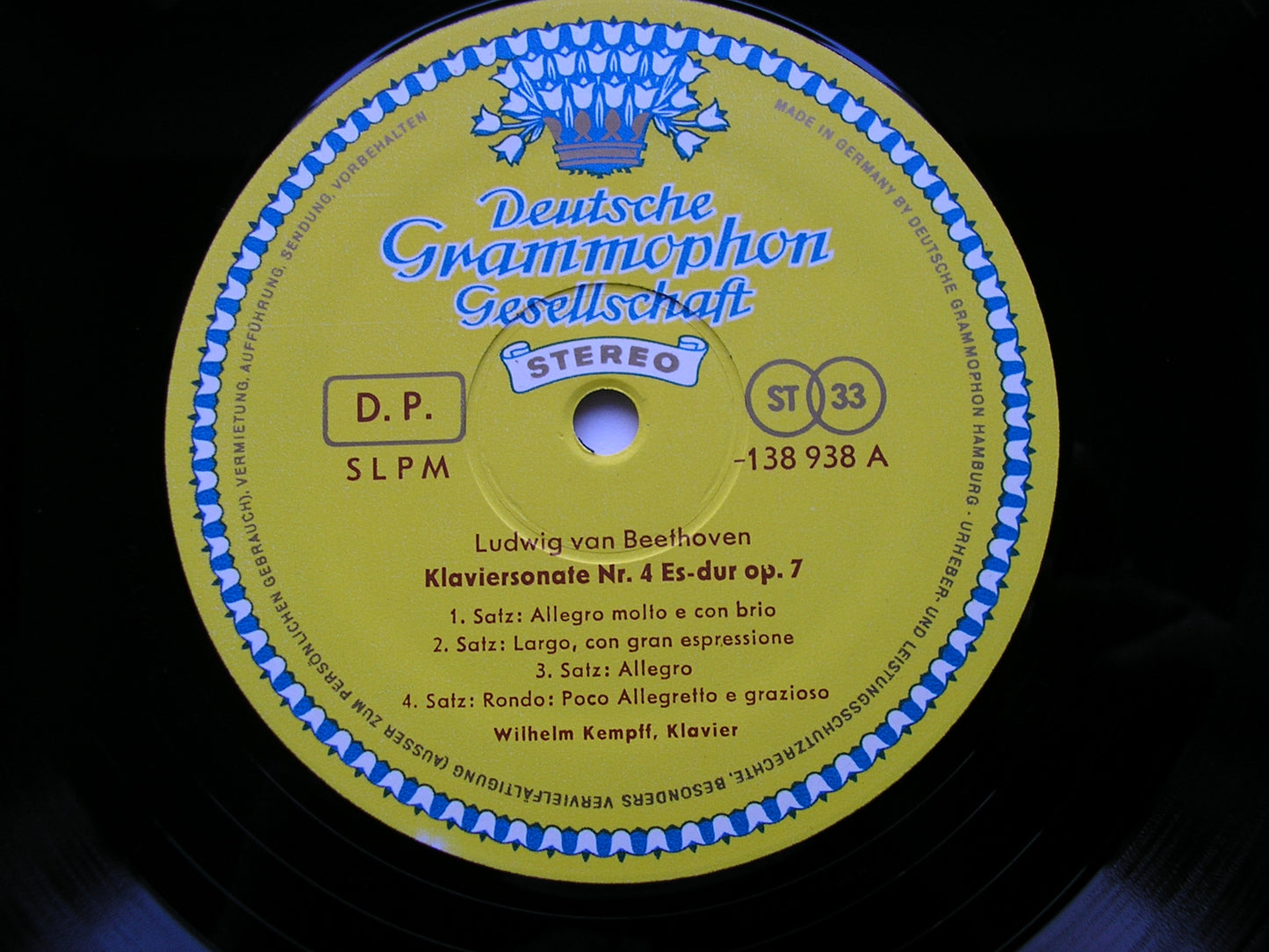 BEETHOVEN: THE COMPLETE PIANO SONATAS     WILHELM KEMPFF    11 LP  GERMAN       TULIPS